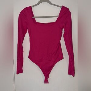 NWT RDstyle second skin hot pink bodysuit